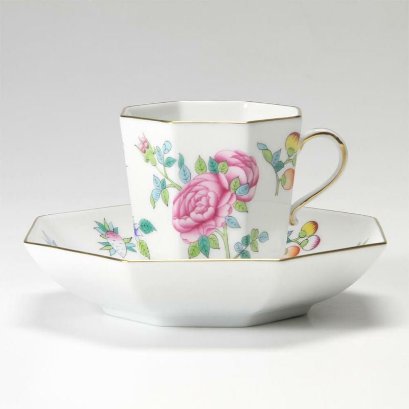 ヘレンド SP225 04304-0-00 オクタゴナルカップ＆ソーサー