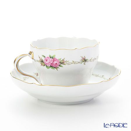 マイセン（Meissen） フラワーガーランド（ローズ） 22910／00582 コーヒーカップ＆ソーサー 200ml