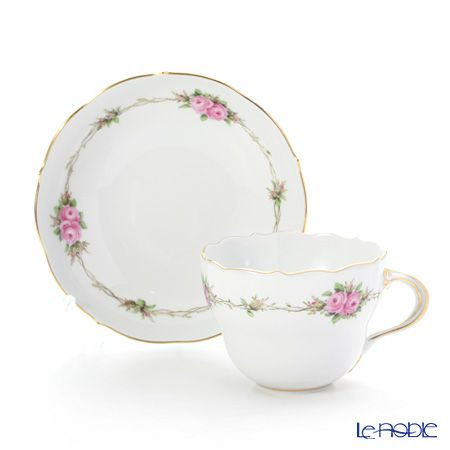 マイセン（Meissen） フラワーガーランド（ローズ） 22910／00582 コーヒーカップ＆ソーサー 200ml