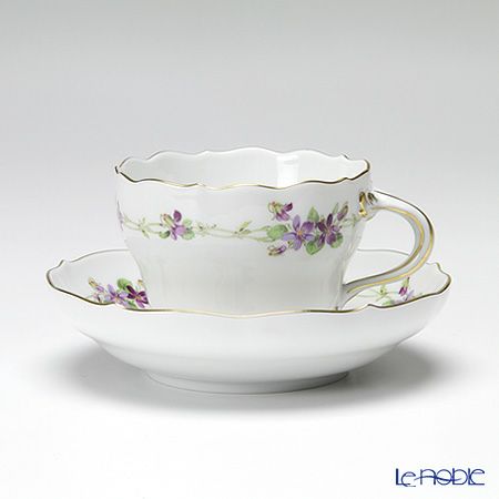 マイセン（Meissen） フラワーガーランド（スミレ） 229310／00582 コーヒーカップ＆ソーサー 200ml