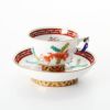 ヘレンド シノワズリ（中国趣味） ポワッソン（赤） 03371-0-21 マンダリン スモールカップ＆ソーサー