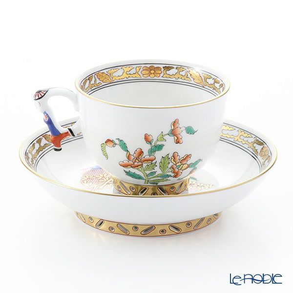ヘレンド シノワズリ（中国趣味）浙江 KG 03364-0-21 マンダリン ラージカップ＆ソーサー