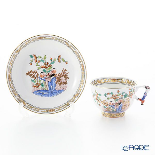 ヘレンド シノワズリ（中国趣味）浙江 KG 03364-0-21 マンダリン ラージカップ＆ソーサー