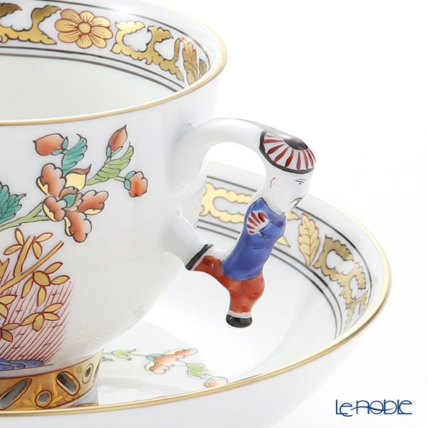 ヘレンド シノワズリ（中国趣味）浙江 KG 03364-0-21 マンダリン ラージカップ＆ソーサー