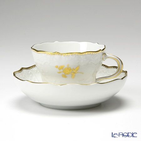 マイセン（Meissen） 金色の花 233823／03582 コーヒーカップ＆ソーサー 200ml