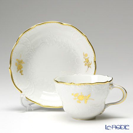 マイセン（Meissen） 金色の花 233823／03582 コーヒーカップ＆ソーサー 200ml