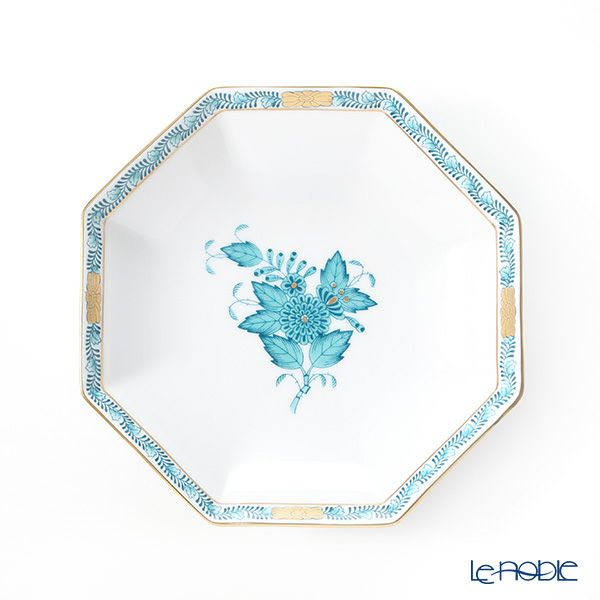 ヘレンド アポニーターコイズ 04304-1-00 小皿（オクタゴナル） 13.5cm