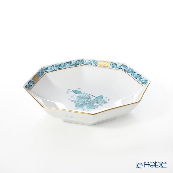 ヘレンド アポニーターコイズ 04304-1-00 小皿（オクタゴナル） 13.5cm