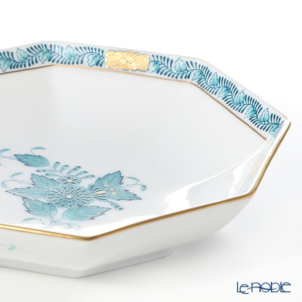 ヘレンド アポニーターコイズ 04304-1-00 小皿（オクタゴナル） 13.5cm