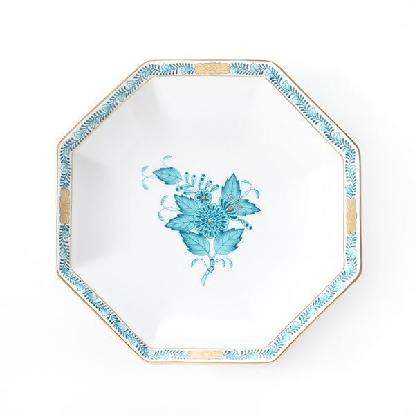 ヘレンド アポニーターコイズ 04304-1-00 小皿（オクタゴナル） 13.5cm
