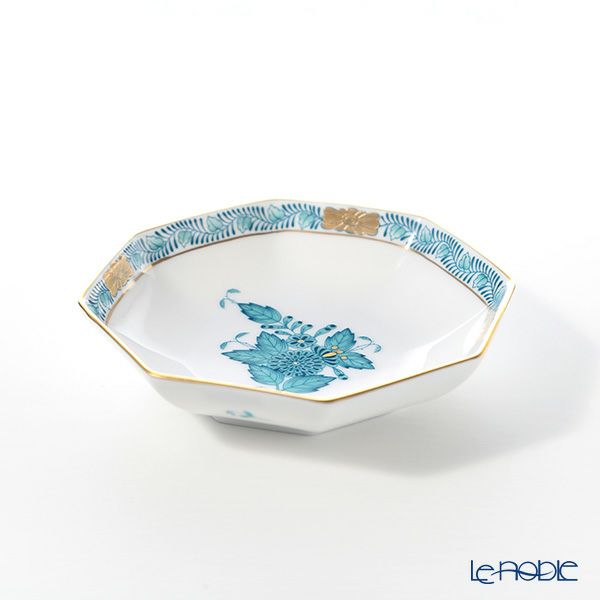 ヘレンド アポニーターコイズ 04307-1-00 小皿（オクタゴナル） 11cm