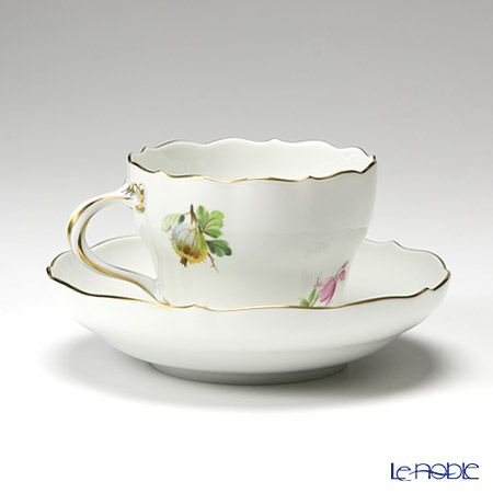 マイセン（Meissen） 果物文様 240210／00582 コーヒーカップ＆ソーサー 200ml イチゴ