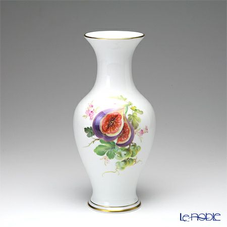 マイセン（Meissen） 果物文様 240210／50198 ベース（花瓶） 24cm