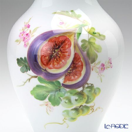 マイセン（Meissen） 果物文様 240210／50198 ベース（花瓶） 24cm