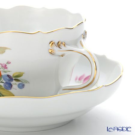 マイセン（Meissen） 果物文様 240210／00582 コーヒーカップ＆ソーサー 200ml チェリー