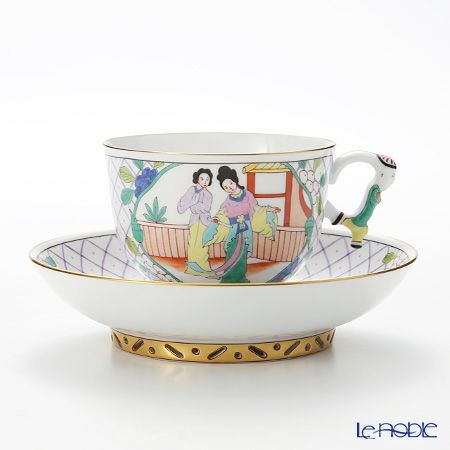 ヘレンド シノワズリ（中国趣味）SmlH 03364-0-21 マンダリン ラージカップ＆ソーサー