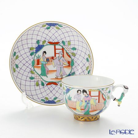 ヘレンド シノワズリ（中国趣味）SmlH 03364-0-21 マンダリン ラージカップ＆ソーサー