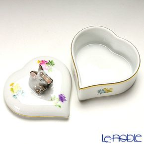 ヘレンド ミルフルール MF 06111-0-70 ハートボックス（ゾウ）