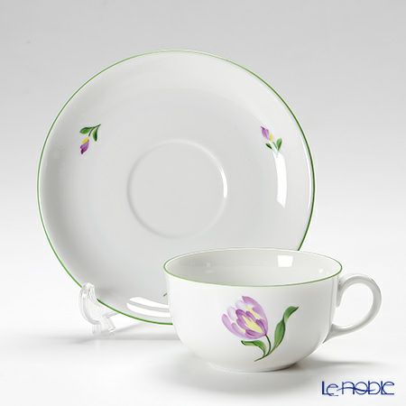 アウガルテン（AUGARTEN） ウィンナーフラワー（5089B） チューリップ ティーカップ＆ソーサー（S） 200ml（001）