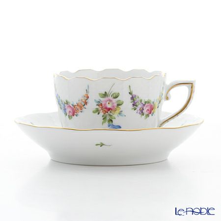 ヘレンド リヒテンシュタインブーケ LTBS 00711-0-00 モカカップ＆ソーサー 100ml