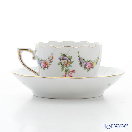 ヘレンド リヒテンシュタインブーケ LTBS 00711-0-00 モカカップ＆ソーサー 100ml