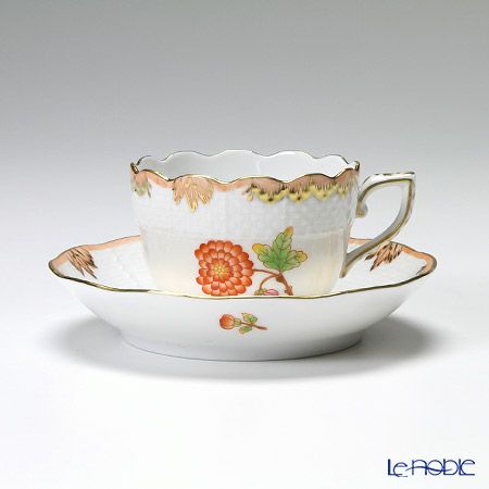 ヘレンド ヴィクトリア・アニバーサリー AVBO 00711-0-00 モカカップ＆ソーサー 100ml