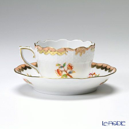 ヘレンド ヴィクトリア・アニバーサリー AVBO 00711-0-00 モカカップ＆ソーサー 100ml