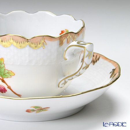 ヘレンド ヴィクトリア・アニバーサリー AVBO 00711-0-00 モカカップ＆ソーサー 100ml