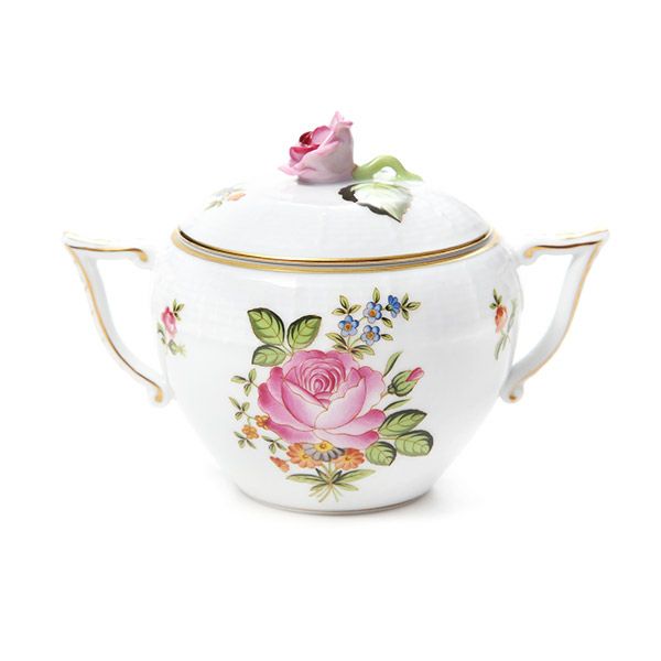 ヘレンド プティットローズブーケ PBR-1 00472-0-09 シュガーポット ローズ 200ml ピンク