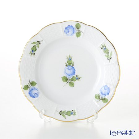 ヘレンド プティットローズ ブルー PRB 00512-0-00 プレート 12.5cm