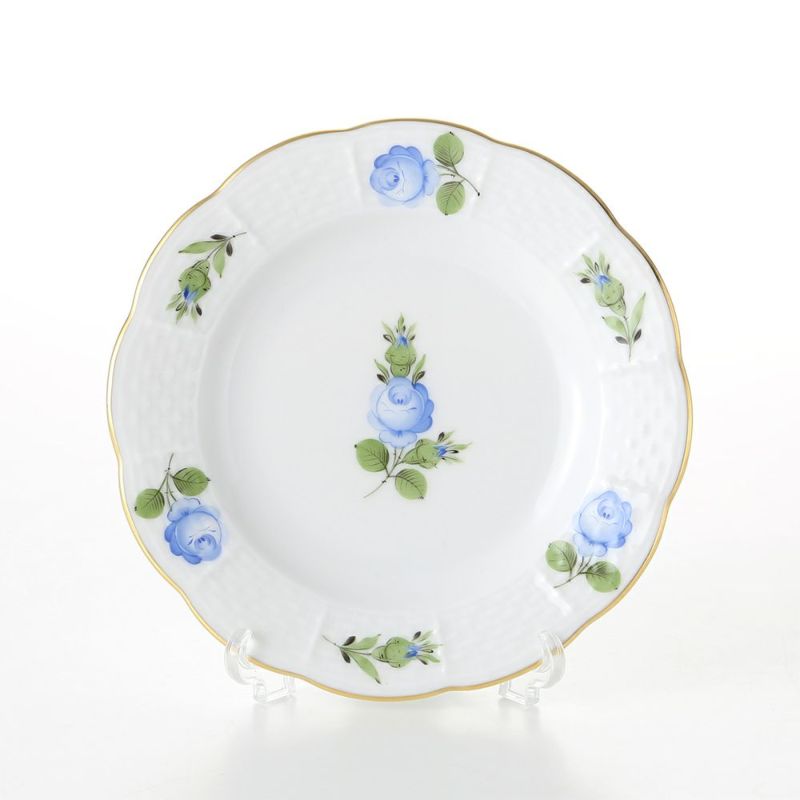 ヘレンド プティットローズ ブルー PRB 00512-0-00 プレート 12.5cm
