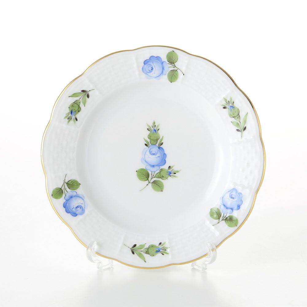 ヘレンド プティットローズ ブルー PRB 00512-0-00 プレート 12.5cm