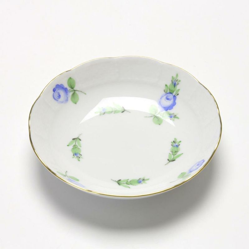 ヘレンド プティットローズ ブルー PRB 00704-1-00 フルーツボウル 13.5cm