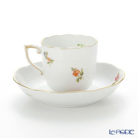 ヘレンド プティットローズブーケ PBR-1 00707-0-00 モカカップ＆ソーサー 150ml（ピンク）