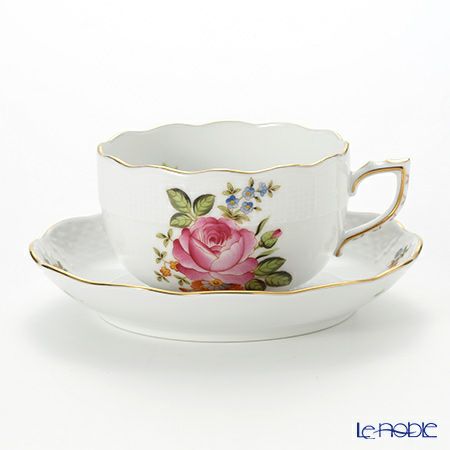 ヘレンド プティットローズブーケ PBR-1 00724-0-00 ティーカップ＆ソーサー 200ml ピンク