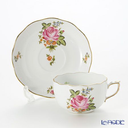 ヘレンド プティットローズブーケ PBR-1 00724-0-00 ティーカップ＆ソーサー 200ml ピンク