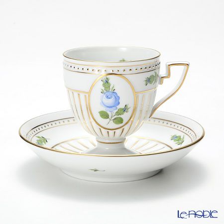 ヘレンド プティットローズ ブルー PRB 04467-0-00 アンピールカップ＆ソーサー