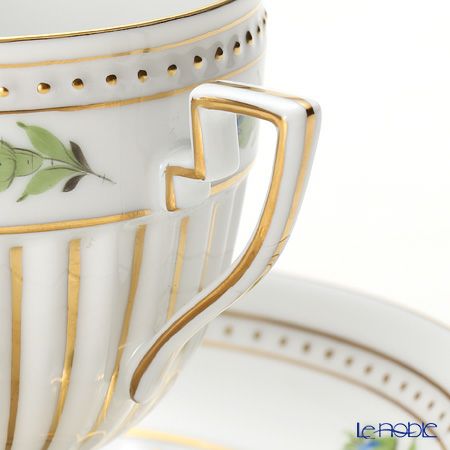 ヘレンド プティットローズ ブルー PRB 04467-0-00 アンピールカップ＆ソーサー