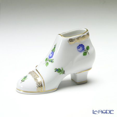 ヘレンド プティットローズ ブルー PRB 07587-0-00 ブーツ 10cm