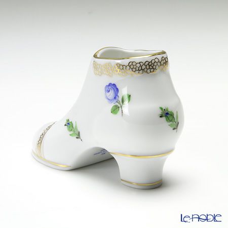 ヘレンド プティットローズ ブルー PRB 07587-0-00 ブーツ 10cm