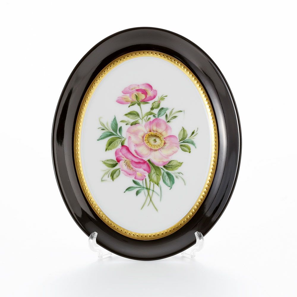 アウガルテン（AUGARTEN） アウガルテンブーケ（6682B） 野バラ スモールディッシュ（飾り皿） 12cm（841）