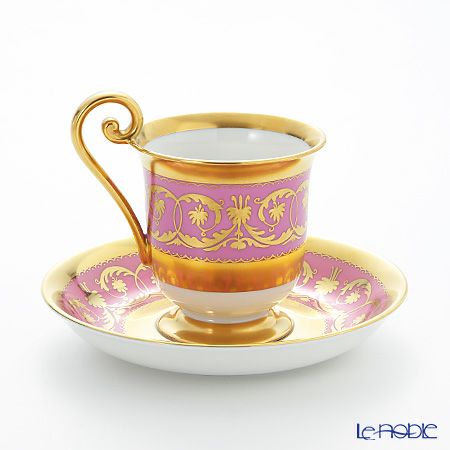 アウガルテン（AUGARTEN） インペリアル ピンク（67282） コーヒーカップ＆ソーサー（852）