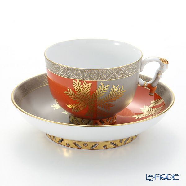ヘレンド シノワズリ（中国趣味）羊歯文様金彩 FUG・03364-0-21 マンダリン ラージカップ＆ソーサー