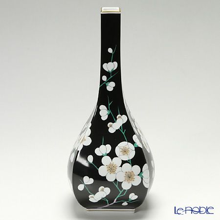 ヘレンド 黒地白梅 PFNB-GR 07055-0-00 ベース 33cm