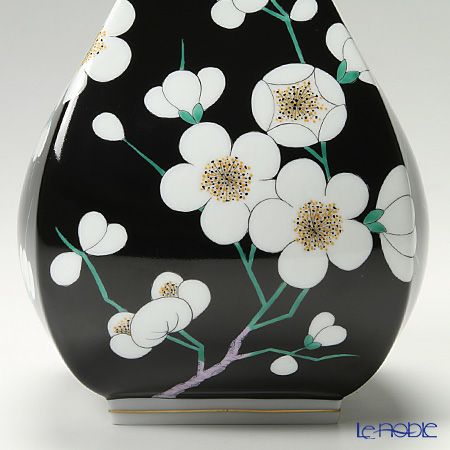 ヘレンド 黒地白梅 PFNB-GR 07055-0-00 ベース 33cm