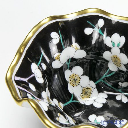 ヘレンド 黒地白梅 PFNB 07729-0-00 アッシュトレイ 10cm