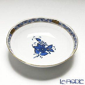 ヘレンド アポニーインディゴブルー 00704-1-00 フルーツボウル 13.5cm