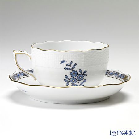 ヘレンド アポニーインディゴブルー 00724-0-00 ティーカップ＆ソーサー 200ml