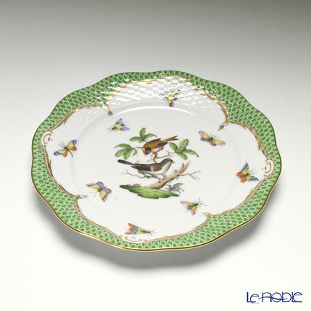 ヘレンド ロスチャイルドバード グリーンスケール ROEV-1 00517-0-00 プレート 19cm