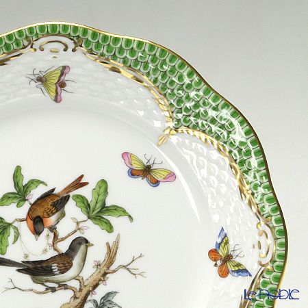 ヘレンド ロスチャイルドバード グリーンスケール ROEV-1 00517-0-00 プレート 19cm
